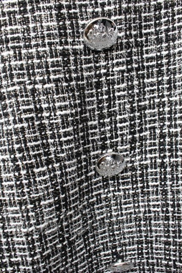 画像4: Jamieエーエヌケー / ツイードスカート  黒ｘ白 S-26-01-25-062-0-TO-HR-ZS (4)