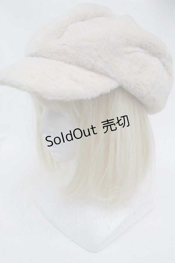 画像1: Maison de FLEUR / ファーキャスケット  オフ S-26-01-25-010-LO-AC-AS-ZS (1)