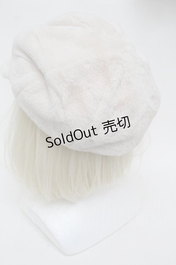 画像2: Maison de FLEUR / ファーキャスケット  オフ S-26-01-25-010-LO-AC-AS-ZS (2)