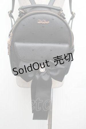 画像: LIZ LISA / ロングリボンリュック  黒 S-26-01-25-013-LO-BG-AS-ZS