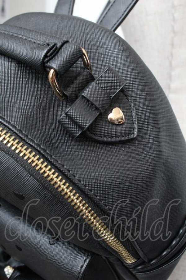 画像3: LIZ LISA / ロングリボンリュック  黒 S-26-01-25-013-LO-BG-AS-ZS (3)