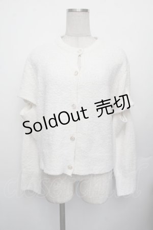 画像: NieR / カーディガン  白 S-26-01-25-016-EL-TO-AS-ZS