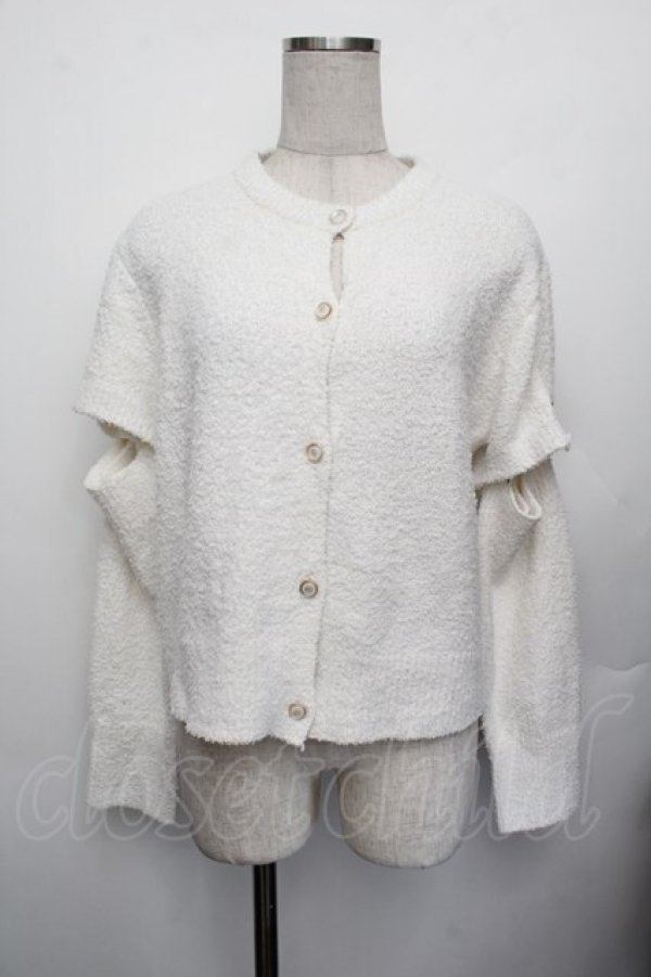 画像1: NieR / カーディガン  白 S-26-01-25-016-EL-TO-AS-ZS (1)