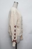 画像2: axes femme POETIQUE / ビジューボタンニットカーディガン  オフ S-26-01-25-020-AX-TO-AS-ZS (2)