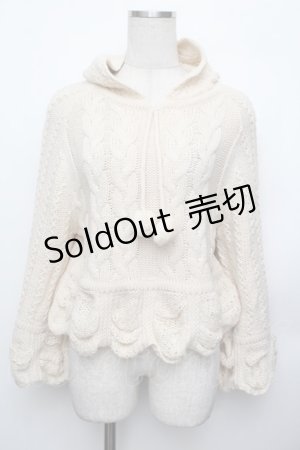 画像: axes femme kawaii / ポンチョ風ニットプルオーバー  キナリ S-26-01-25-022-AX-JA-AS-ZT609