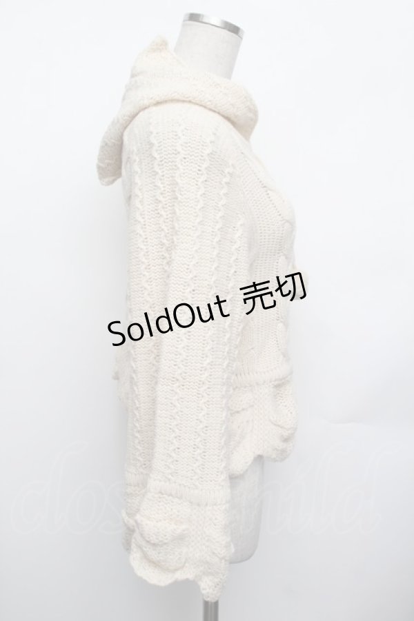 画像2: axes femme kawaii / ポンチョ風ニットプルオーバー  キナリ S-26-01-25-022-AX-JA-AS-ZT609 (2)