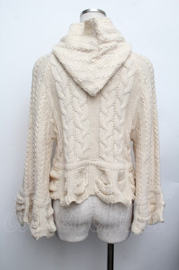 画像3: axes femme kawaii / ポンチョ風ニットプルオーバー  キナリ S-26-01-25-022-AX-JA-AS-ZS (3)