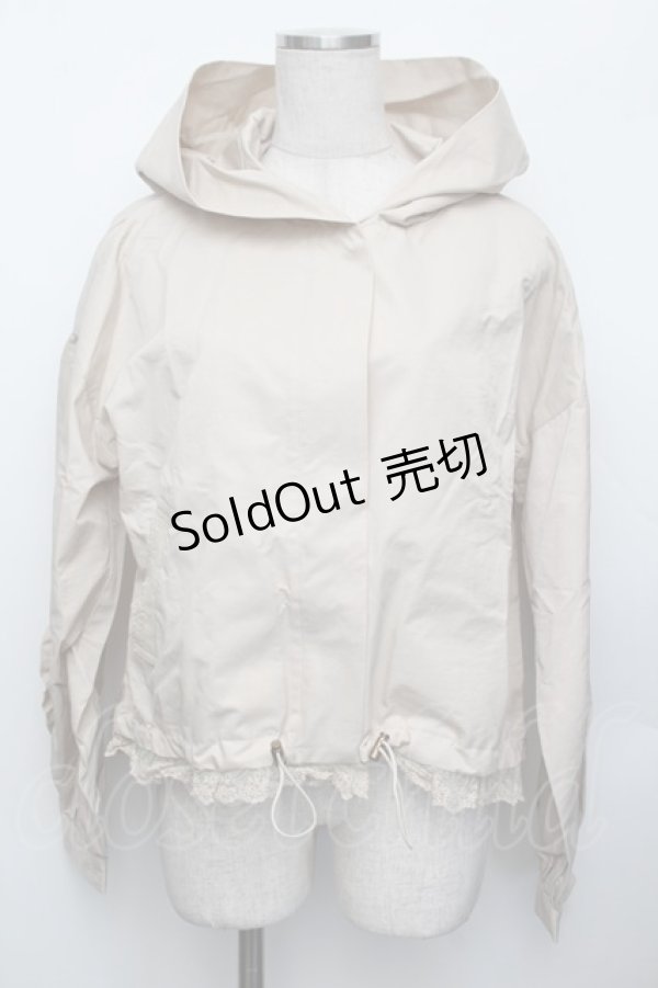 画像1: axes femme POETIQUE / フード付きジャケット  ベージュ S-26-01-25-026-AX-JA-AS-ZS (1)