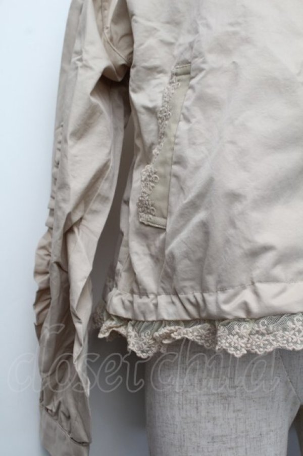 画像2: axes femme POETIQUE / フード付きジャケット  ベージュ S-26-01-25-026-AX-JA-AS-ZS (2)