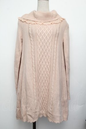 画像: axes femme / ニットワンピース  ピンク S-26-01-25-028-AX-TO-AS-ZS