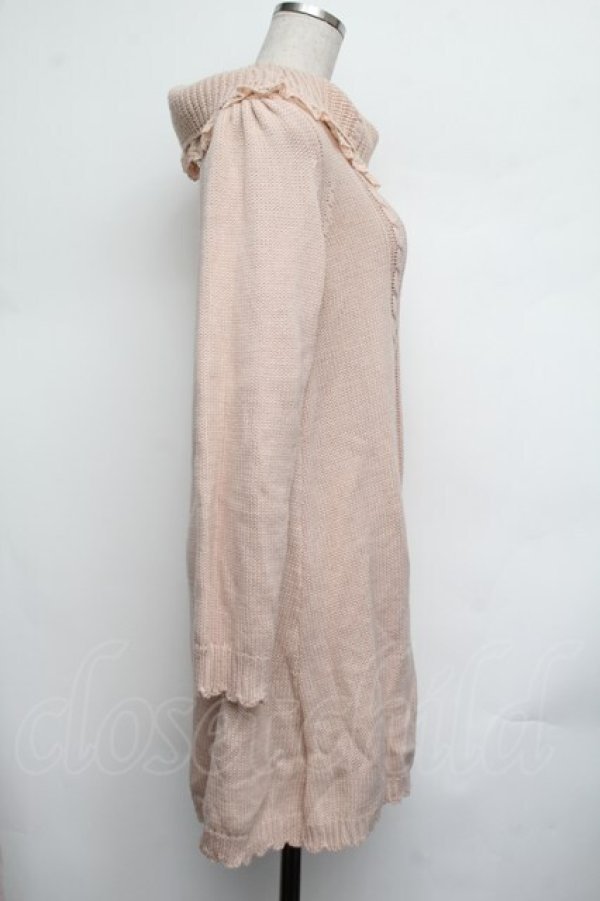 画像2: axes femme / ニットワンピース  ピンク S-26-01-25-028-AX-TO-AS-ZS (2)