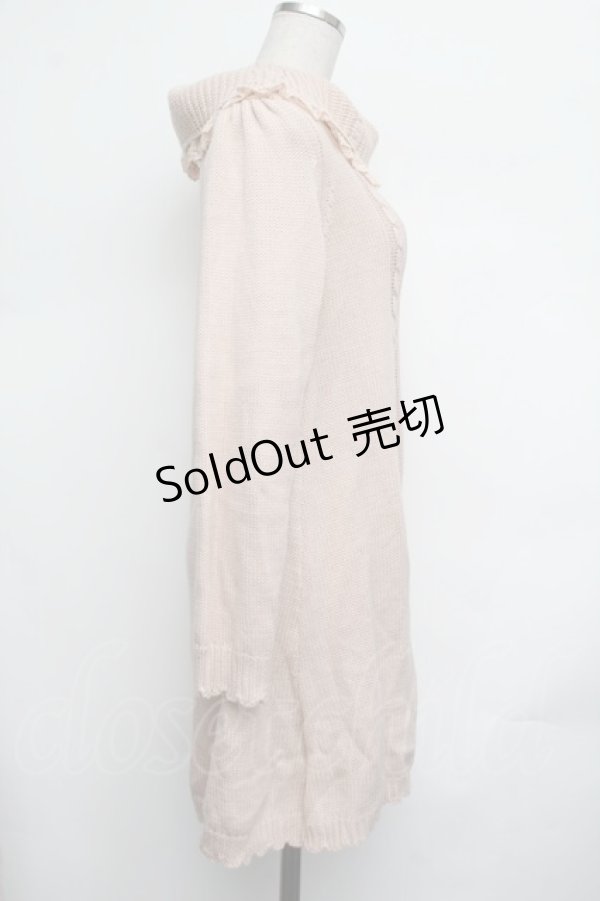 画像2: axes femme / ニットワンピース  ピンク S-26-01-25-028-AX-TO-AS-ZT609 (2)