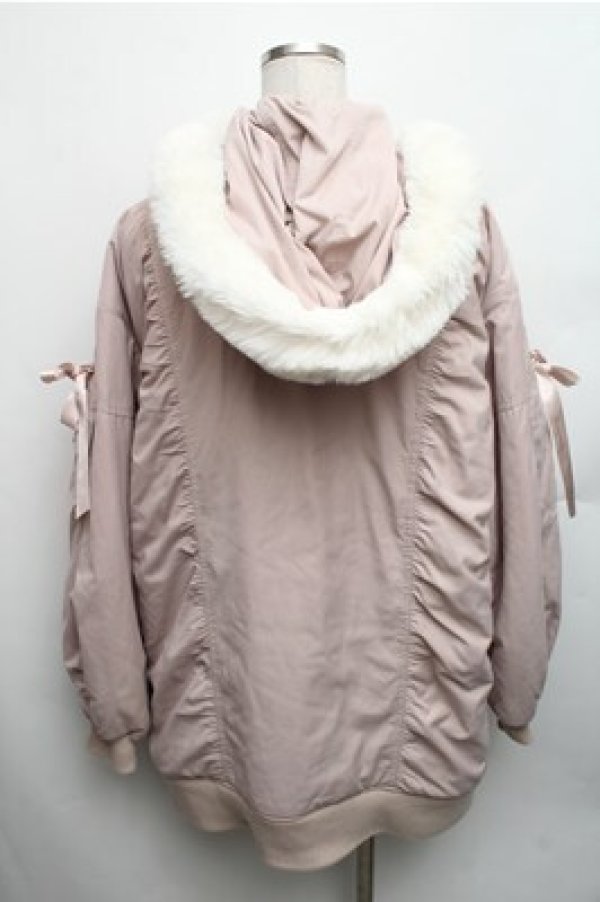 画像2: Secret Honey / フリルポケットオーバーサイズMA-1  ピンク S-26-01-26-033-CA-CO-HR-ZS (2)