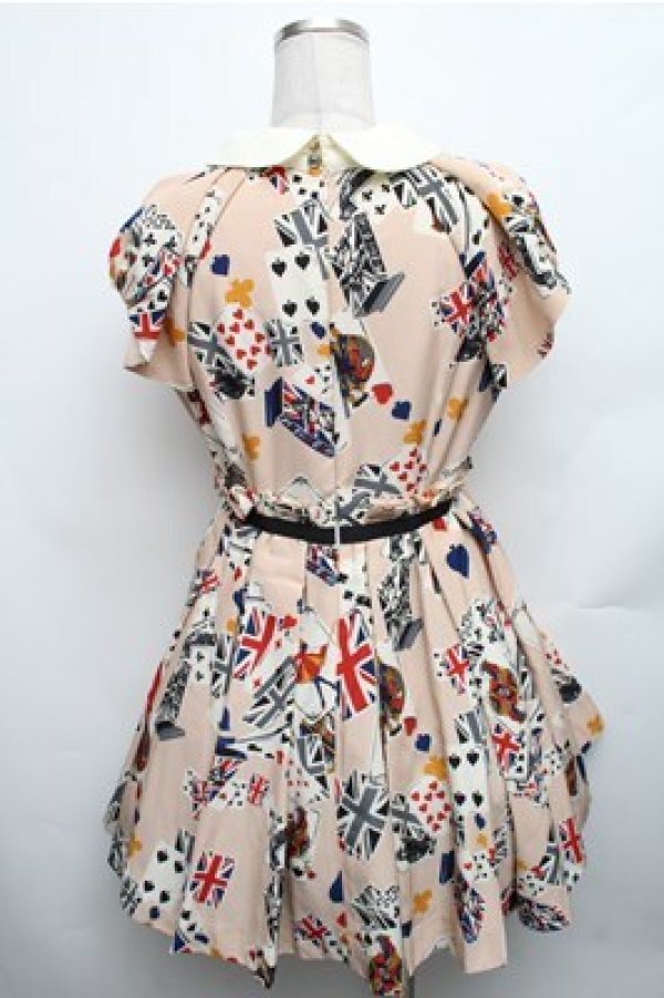 画像2: Honey Bunch / トランプ柄ワンピース  ピンク S-26-01-26-036-LO-OP-HR-ZS (2)