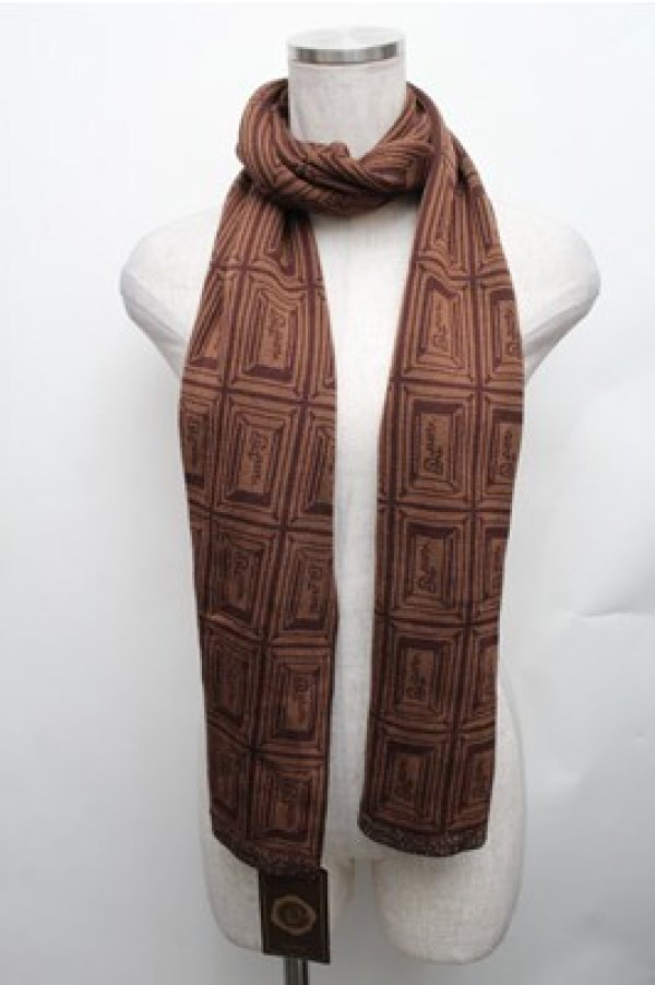 画像1: Q-pot. / チョコレートマフラー  ブラウン S-26-01-26-005-QP-ZA-AS-ZS (1)