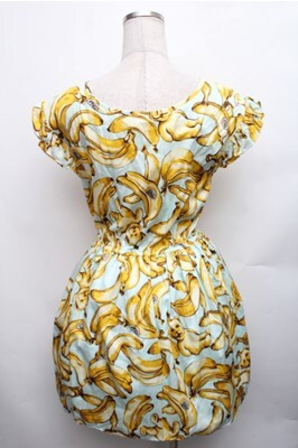 画像2: MILK / Banana BOYワンピース  サックスベース S-26-01-26-038-ML-OP-HR-ZS (2)