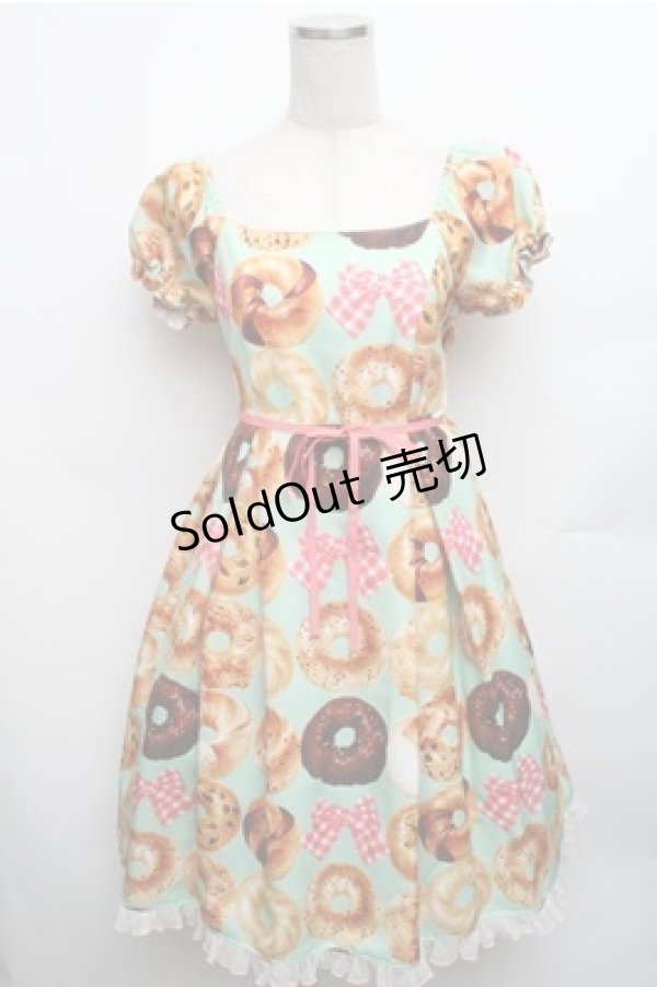 画像1: Emily Temple cute / manyベーグルキャミソールワンピース  ミント S-26-01-26-040-ET-OP-HR-ZS (1)