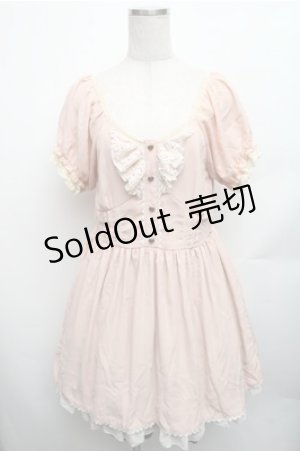 画像: LOLITA / レースシフォンワンピース  ピンク S-26-01-26-042-LO-TO-HR-ZS