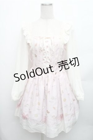 画像: LIZ LISA / クッキーリボン柄パネルワンピース  ピンク S-26-01-26-043-LO-OP-AS-ZS