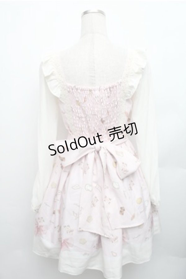 画像2: LIZ LISA / クッキーリボン柄パネルワンピース  ピンク S-26-01-26-043-LO-OP-AS-ZS (2)