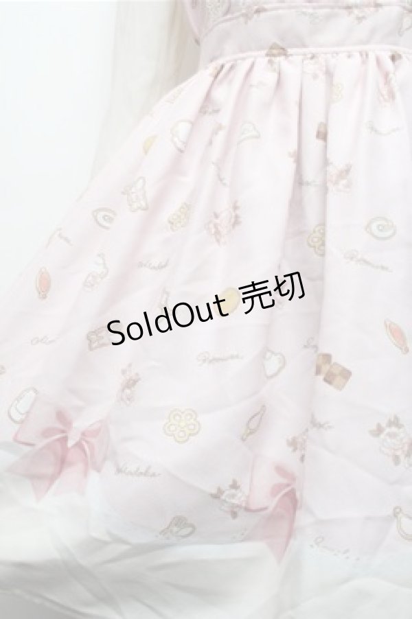 画像4: LIZ LISA / クッキーリボン柄パネルワンピース  ピンク S-26-01-26-043-LO-OP-AS-ZS (4)