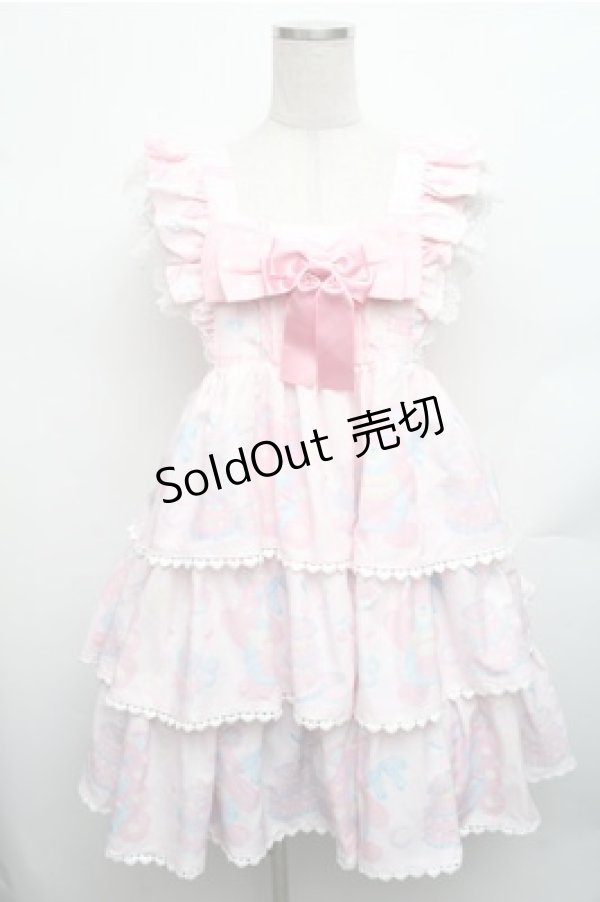 画像1: 中国ロリータ / ワンピース  ピンク S-26-01-26-044-LO-OP-AS-ZS (1)