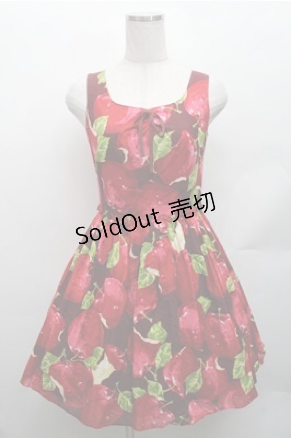 画像1: MILK / アップルポイズンドレス  赤 S-26-01-26-045-ML-OP-HR-ZS (1)