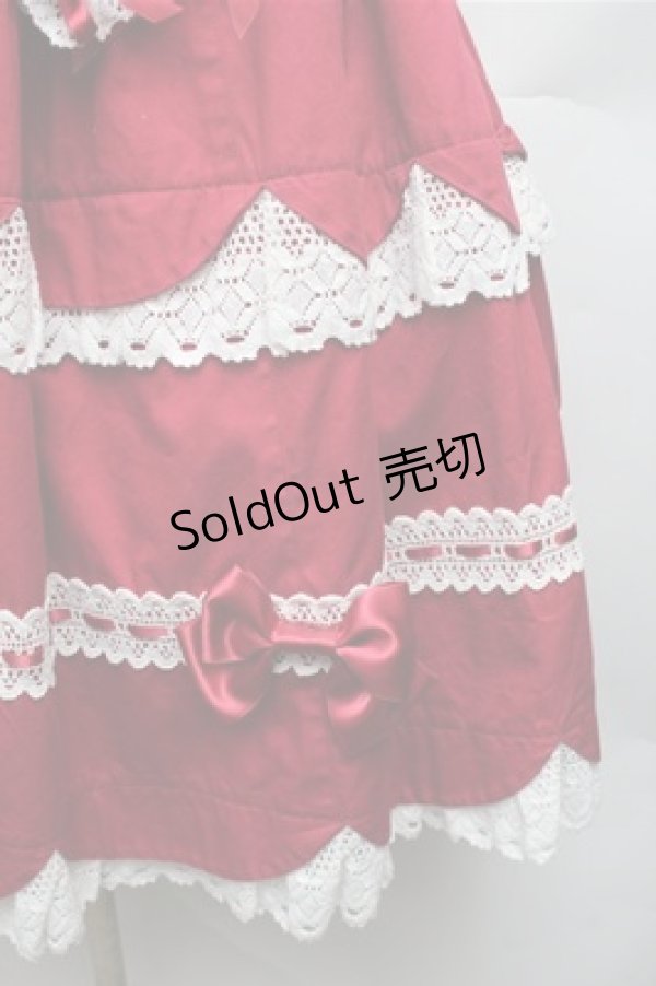 画像4: BABY,THE STARS SHINE BRIGHT / Petal fortune tellingジャンパースカート  エンジ S-26-01-26-046-BA-OP-HR-ZS (4)