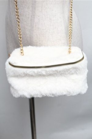 画像: LOLITA / ファーショルダーポーチ  オフ S-26-01-26-007-LO-BG-HR-ZS