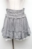 画像1: Ank Rouge / ギンガムキュロット  黒ｘ白 S-26-01-26-059-CA-SK-AS-ZS (1)