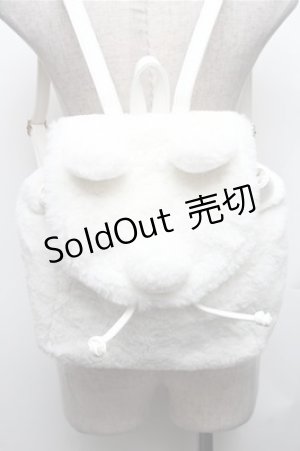 画像: LIZ LISA / くまみみリュック  白 S-26-01-26-008-LO-BG-HR-ZS