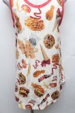 画像3: Candy Stripper / ハンバーガープリントノースリーブトップス  オフ S-26-01-26-010-PU-TS-HR-ZS (3)