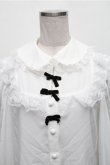 画像3: Ank Rouge / 3つリボンブラウス  白 S-26-01-26-011-CA-BL-AS-ZS (3)