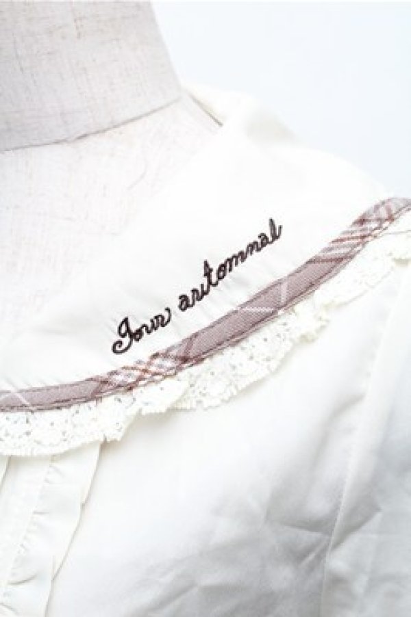 画像3: axes femme / パイピングデザインブラウス  オフ S-26-01-26-013-AX-BL-AS-ZS (3)