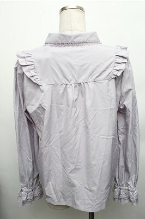 画像2: axes femme / 【my axes】ブラウス  ラベンダー S-26-01-26-017-AX-BL-AS-ZS (2)