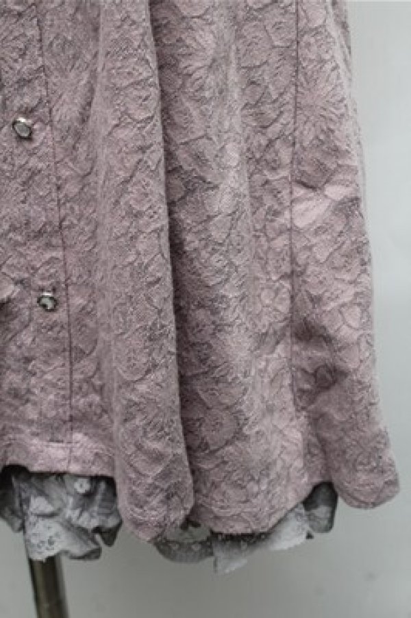 画像4: axes femme / 編み上げデザイントップス  パープル S-26-01-26-018-AX-TO-HR-ZS (4)