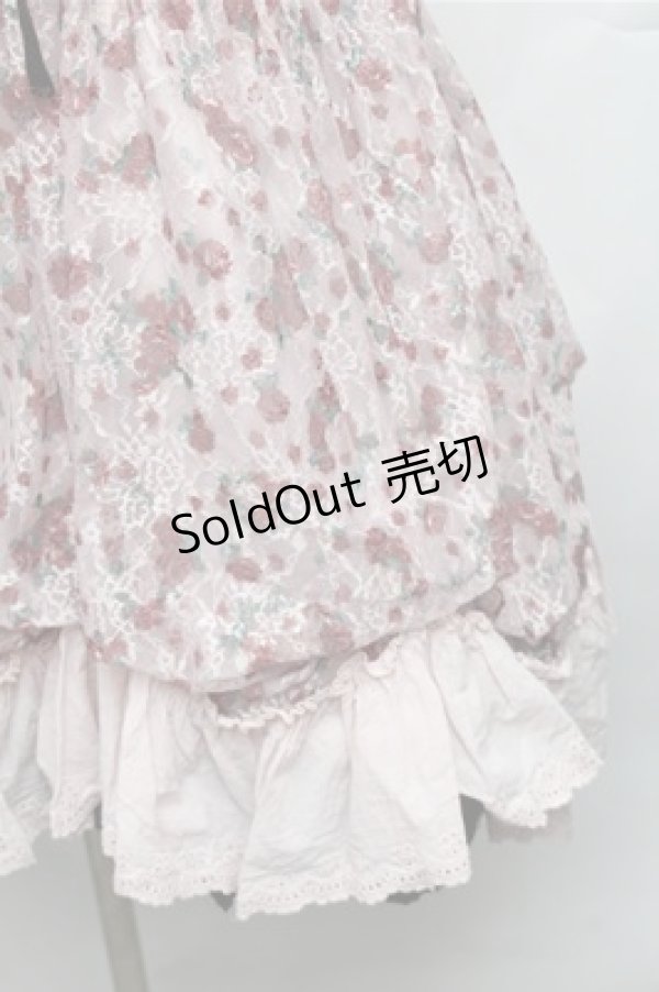 画像4: axes femme / プリントレースチュニック  ピンク S-26-01-26-019-AX-TO-AS-ZS (4)