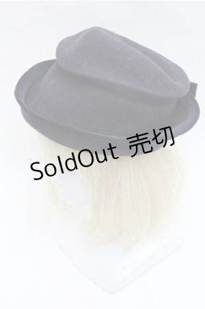 画像: Jane Marple / ウールリボンハット  紺 S-26-01-26-003-JM-AC-AS-ZS