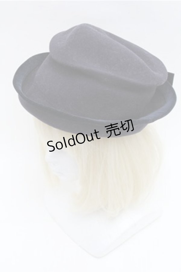 画像1: Jane Marple / ウールリボンハット  紺 S-26-01-26-003-JM-AC-AS-ZS (1)