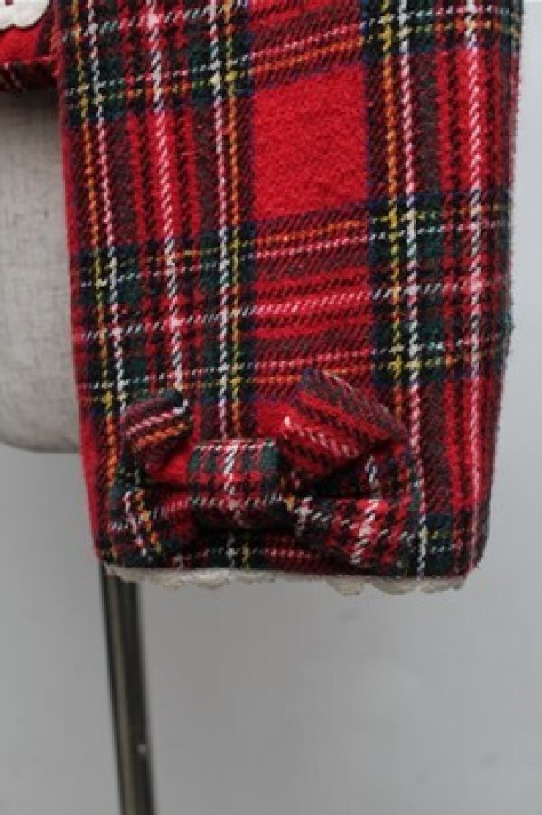 画像4: axes femme kawaii / ガーリーリボンショートコート  赤 S-26-01-26-022-AX-CO-AS-ZS (4)