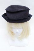 画像2: Jane Marple / ウールリボンハット  紺 S-26-01-26-003-JM-AC-AS-ZS (2)