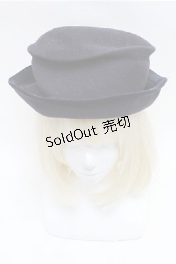 画像2: Jane Marple / ウールリボンハット  紺 S-26-01-26-003-JM-AC-AS-ZS (2)