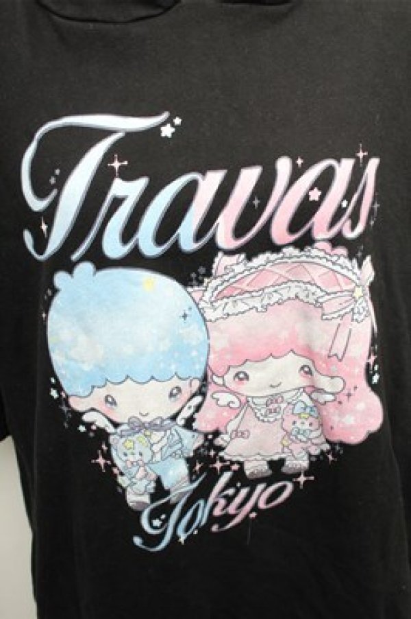 画像3: TRAVAS TOKYO / Little Twin Stars×Dolly Mixフリルパーカー  黒 S-26-01-26-029-PU-TO-AS-ZS (3)