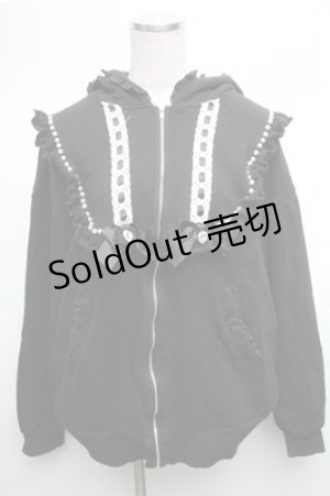 画像: Ank Rouge / プリンセスうさちゃんパーカー  黒 S-26-01-26-030-CA-TO-AS-ZS