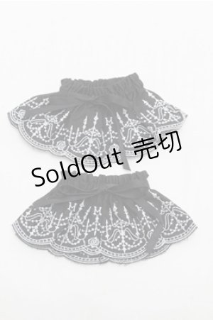 画像: Moi-meme-Moitie / シャンデリアレースお袖とめ  黒 S-26-01-27-001-MO-ZA-AS-ZS