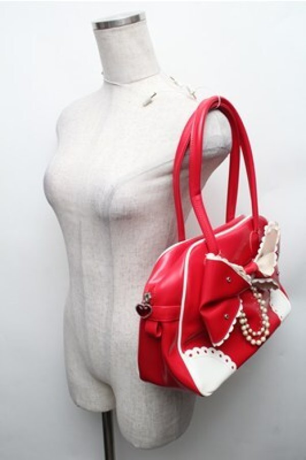 画像5: Angelic Pretty / 宝石リボンボストンバッグ  赤 S-26-01-27-032-AP-BG-AS-ZS (5)