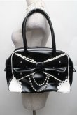 画像1: Angelic Pretty / 宝石リボンボストンバッグ  黒 S-26-01-27-033-AP-BG-TE-ZS (1)