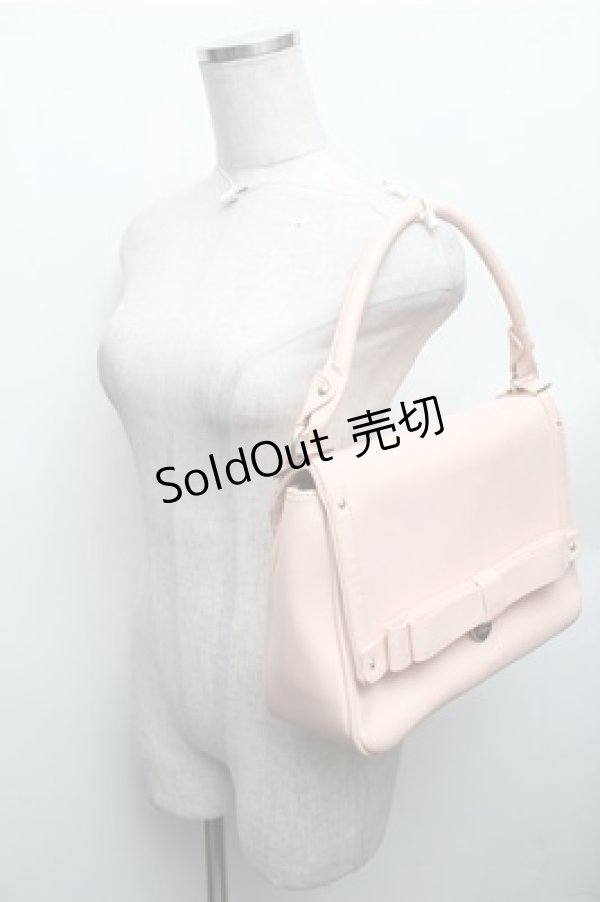 画像4: Maison de FLEUR / ダブルリボンフラップバッグ  ピンク S-26-01-27-035-LO-BG-AS-ZS (4)
