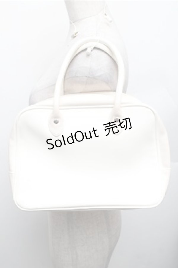 画像2: metamorphose / スワン刺繍ハンドバッグ  白 S-26-01-27-037-ME-BG-AS-ZS (2)