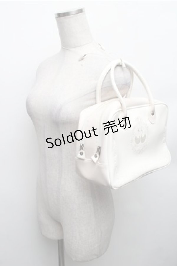 画像4: metamorphose / スワン刺繍ハンドバッグ  白 S-26-01-27-037-ME-BG-AS-ZS (4)